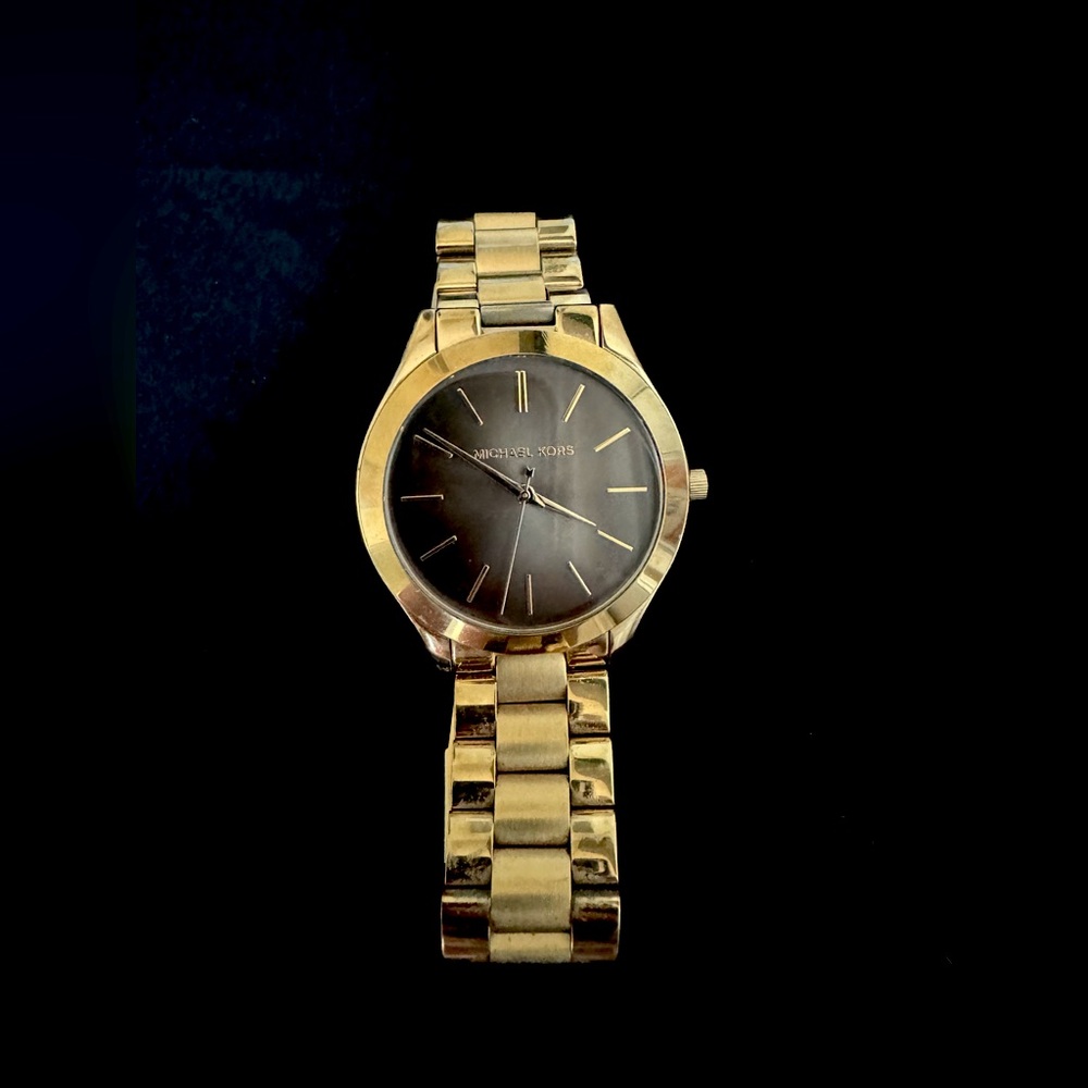 TWO Michel Kors Gold Watches
